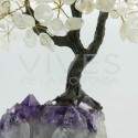 Arbre de Quartz Grand avec base de druse d'améthyste