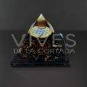 Pyramid of Orgonite Obsidian 7,5x7,5cm