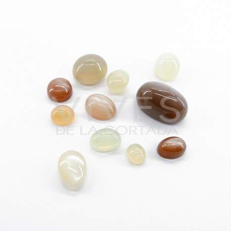 Cabujónes Grándes de Adularia (Pack 10gr)