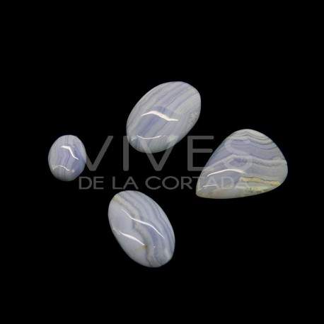 Cabujón de Calcedonia Azul (Pack 25gr)