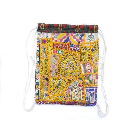 Mochila de cordas de tecido