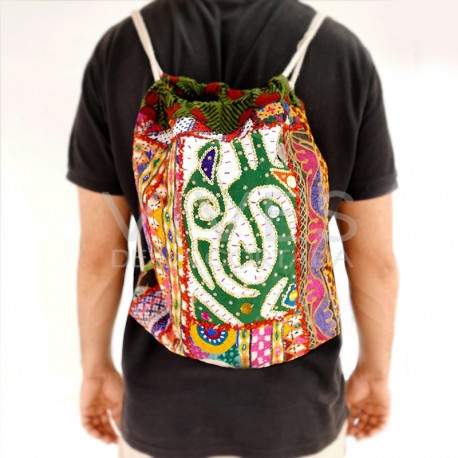 Mochila de Tela Cuerdas
