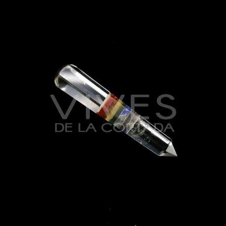 Massager of Quartz with Chakras