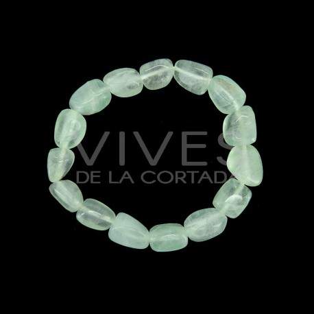 Pulseira elástica de fluorite.