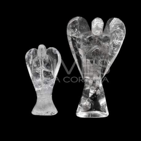 Anges sculptés en blanc Quartz blanc.