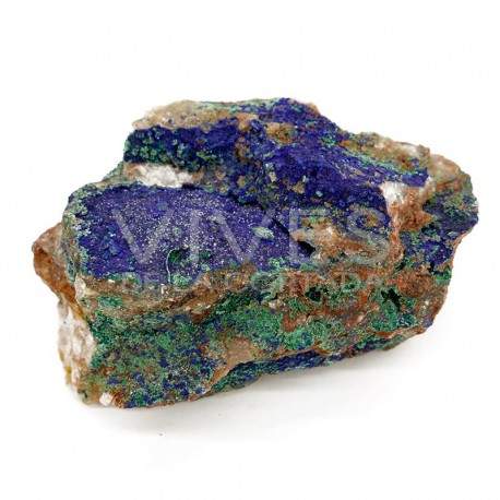 Azurite en bruto con malaquita. Pack 0,250Kg