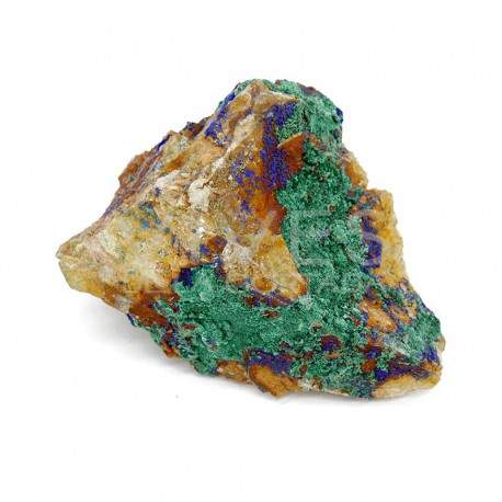 Azurite en bruto con malaquita. Pack 0,250Kg