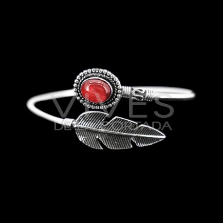 Pulseira com banho de prata -B22-
