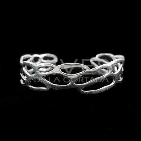 Pulseira com banho de prata -B28-