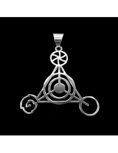 Pendentif plaqué argent -C42-