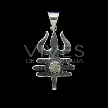 Pendentif plaqué argent -C53-