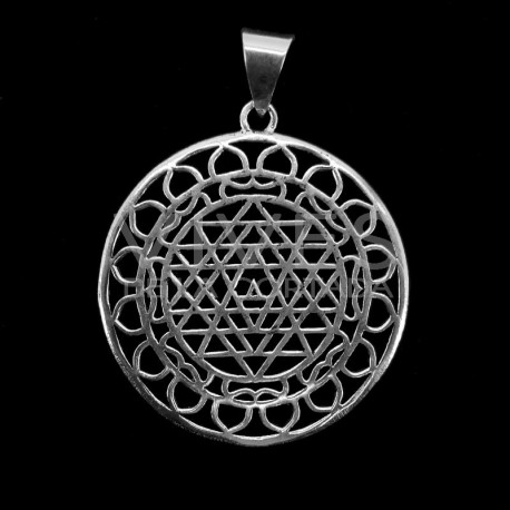 Pendentif plaqué argent -C57-
