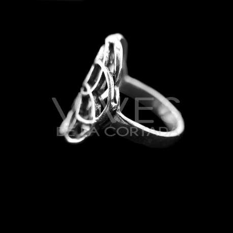 Bague plaqué argent -A53-