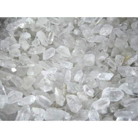 pointes de Quartz petit blanc rugueux