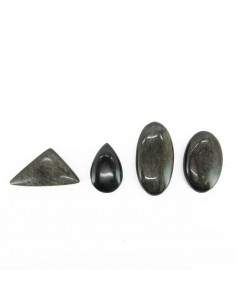 Cabochão de obsidiana prateada (Pacote 30gr)
