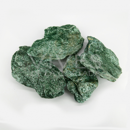 Fuchsite em bruto (embalagem de 500gr)