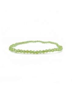 Bracelet of Peridot Faceted 3mm