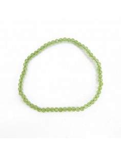 Bracelet péridot à facettes 3mm 2