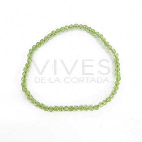 Bracelet of Peridot Faceted 3mm