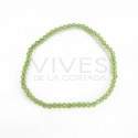 Bracelet péridot à facettes 3mm