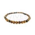 Pulseira de olho de tigre para crianças 4mm
