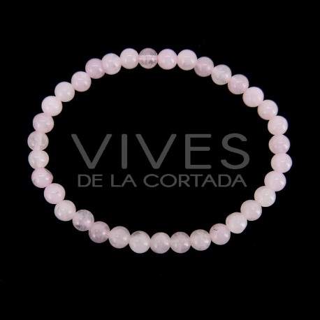 Pulseira de quartzo rosa para crianças 4mm