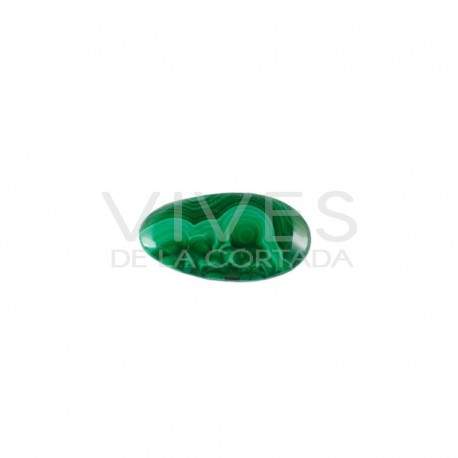 Pendentif de Malachite ovale avec trou