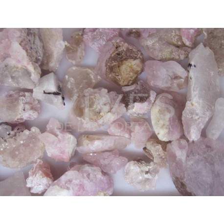 Quartz pink crystallized