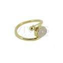 Anillo de Bronce con Mineral Aleatorio