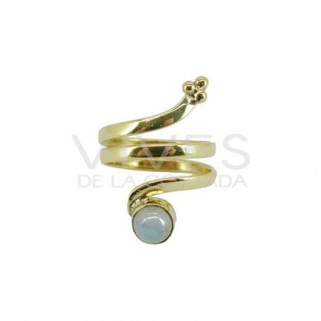 Ring of Bronze with Mineral -26-