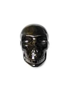 Calavera de Obsidiana Dorada