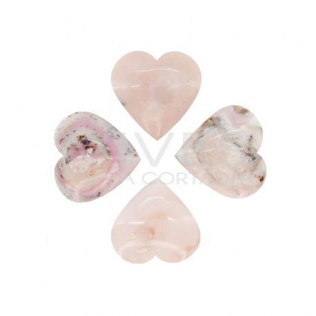 Corazones de Ópalo Rosa (Pack 250gr)