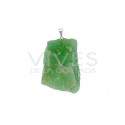 Pendant Raw Ore with Silver Plating
