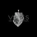 Pendentif Minerai brut plaqué argent