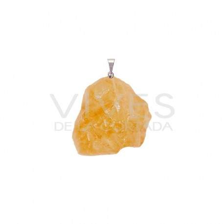Pendentif Minerai brut plaqué argent