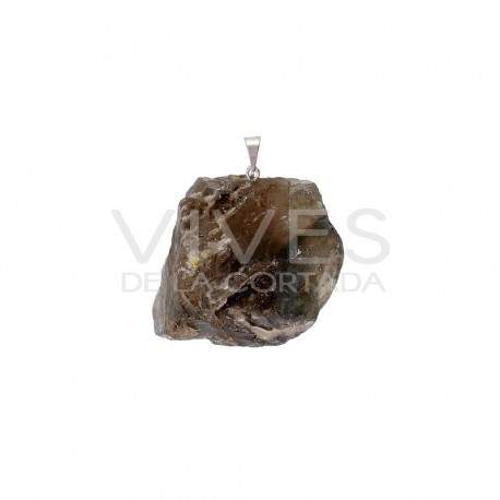 Pendentif Minerai brut plaqué argent