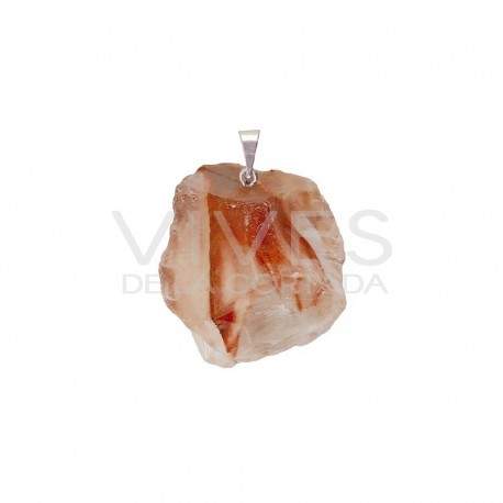 Pendentif Minerai brut plaqué argent