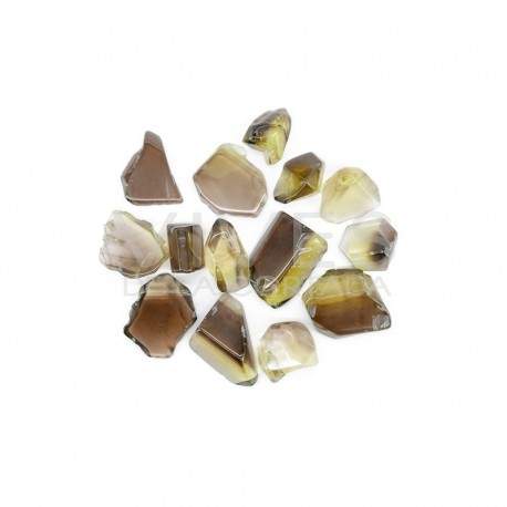Smoked Smoked Hot Rolled Quartz 2x1 cm (Pack 250gr)