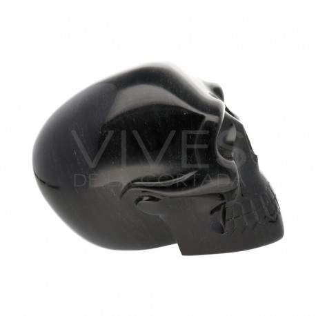 Silver Obsidian Skull COP