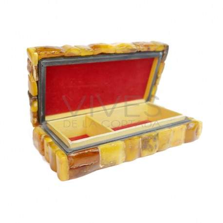 Boîte à bijoux en ambre