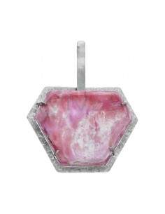 Pendant ruby in 925 Sterling Silver (D59)