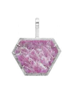 Pendentif rubis en argent 925 (D59) 2