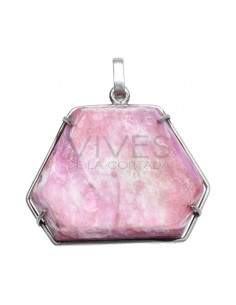 Pendant ruby in 925 Sterling Silver (G37)