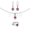 Conjunto de Cianita Facetada en Plata de Ley 925