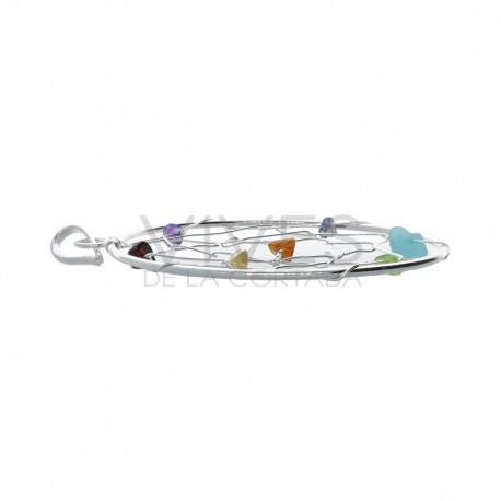 Pendentif Attrape-rêves Grand en plaqué argent