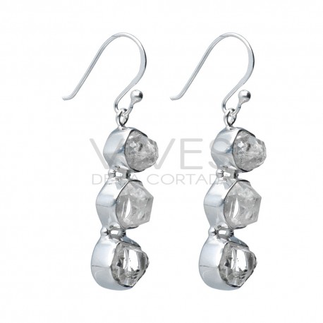 Pendientes de Cuarzo Hérkimer