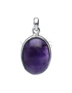Oval Amethyst Set in 925 Sterling Silver 2