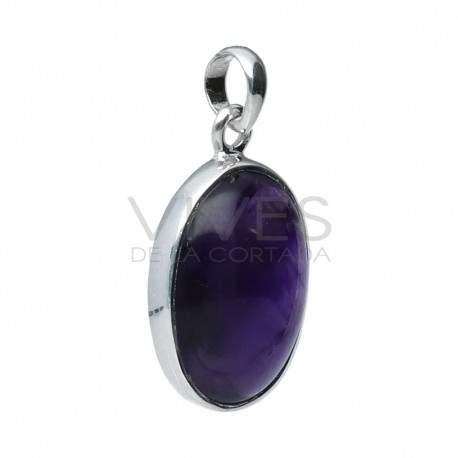Améthyste ovale en argent 925