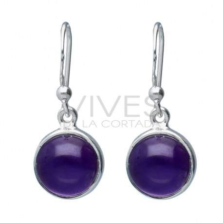 Amethyst Circle Set in Sterling Silver 925