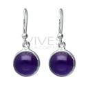 Amethyst Circle Set in Sterling Silver 925